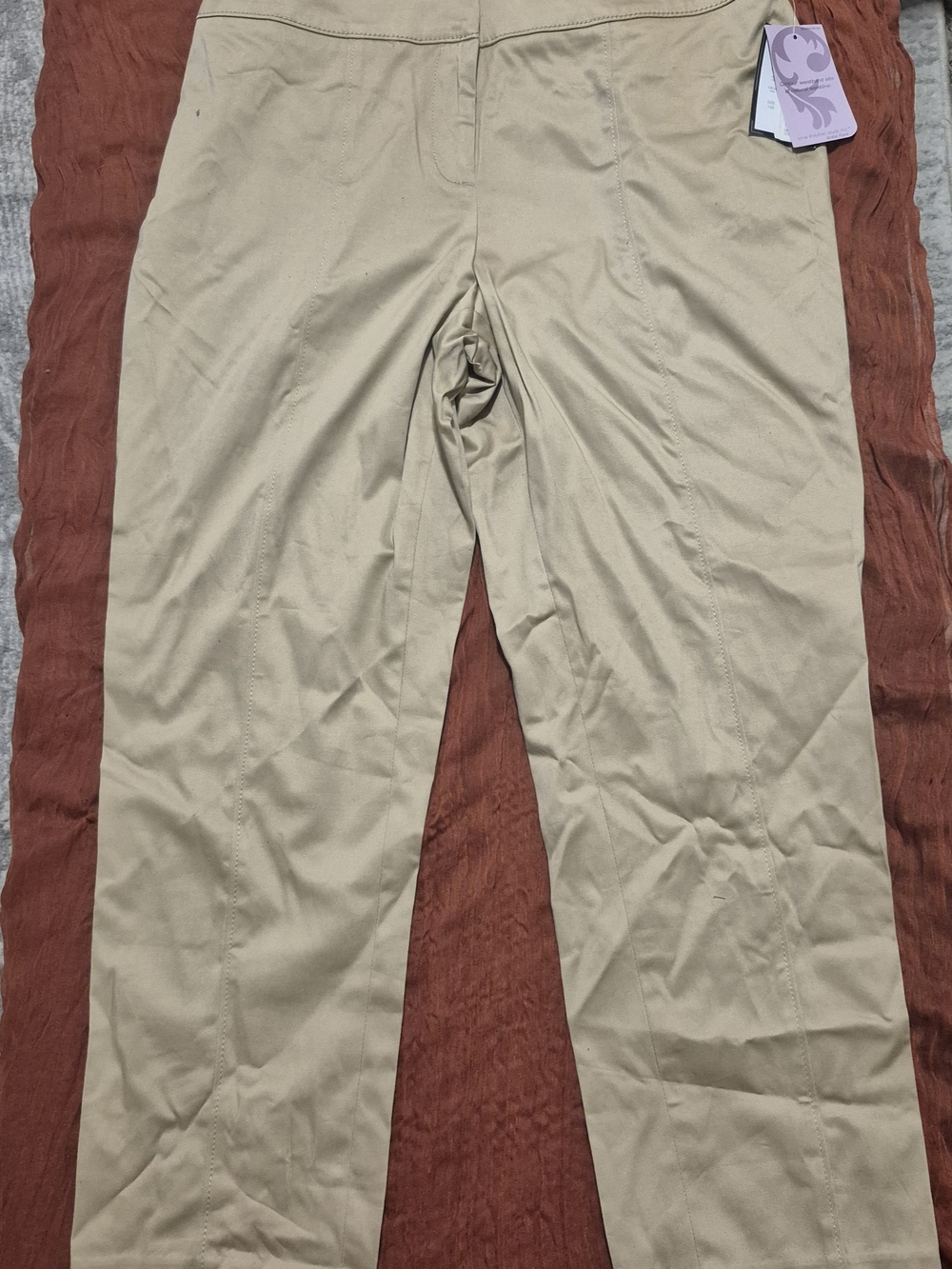Investments Women's Beige Straight-Leg Pants